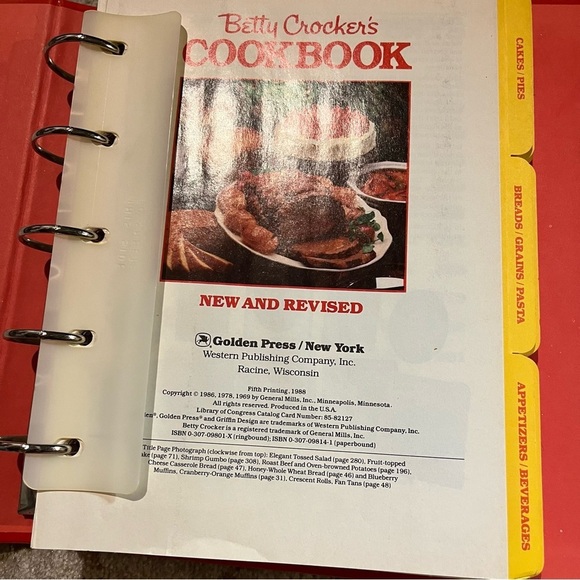 Betty Crocker’s Cookbook Fifth Printing 1988 Hardcover Golden Press - Picture 2 of 6